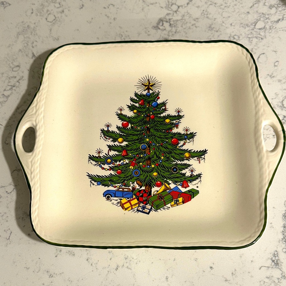 Cuthbertson Handled Christmas Tray
